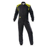 Racing jumpsuit OMP FIRST-S Black/Yellow 50-0