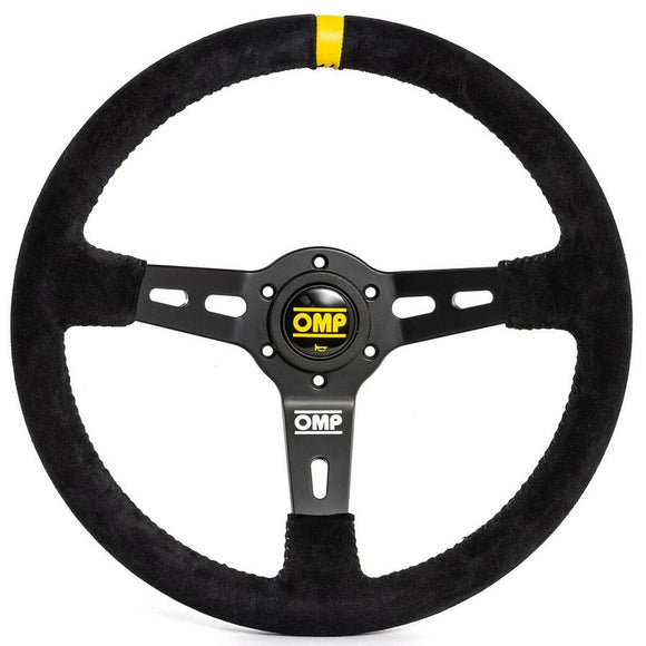 Racing Steering Wheel OMP OMPOD/2055/N Ø 35 cm Black Black/Yellow-0