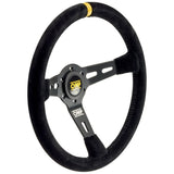 Racing Steering Wheel OMP OMPOD/2055/N Ø 35 cm Black Black/Yellow-4