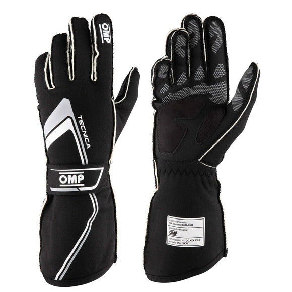 Gloves OMP TECNICA Black XL FIA 8856-2018 (1 Unit)-0