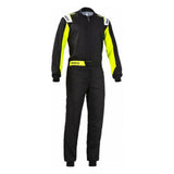 Karting Overalls Sparco Rookie Yellow Black (Size XXL)-0