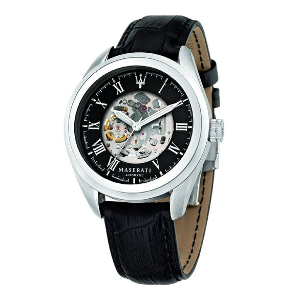 Men's Watch Maserati TRAGUARDO AUTOMATIC Black (Ø 45 mm)-0