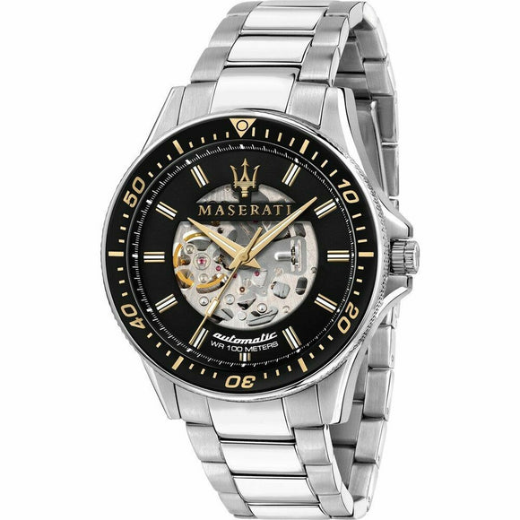 Men's Watch Maserati SFIDA AUTOMATIC Black (Ø 44 mm)-0
