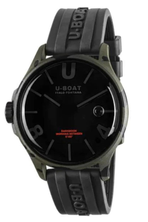 U-Boat 9553 Darkmoon Grey Camouflage Mens Watch 44mm 5ATM-0