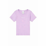 Child's Short Sleeve T-Shirt Champion Crewneck Lavendar-0