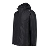Men's Sports Jacket Campagnolo Zip Hood Detachable Inn Black-4