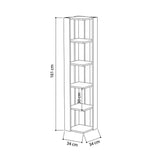 Corner Shelves Alexandra House Living Oak Wood MDP 33 x 161 x 33 cm 5 Shelves-1