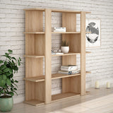 Bookshop Alexandra House Living Oak Wood MDP 110 x 122 x 29 cm 4 Shelves-2