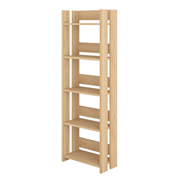 Bookshop Alexandra House Living Oak Wood MDP 57 x 155 x 25 cm 5 Shelves-0