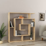 Shelves Alexandra House Living Oak Wood MDP 125 x 129 x 22 cm Labyrinth-3