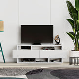 TV furniture Alexandra House Living White 125 x 42 x 32 cm-2