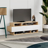 TV furniture Alexandra House Living White Brown 125 x 42 x 32 cm-3