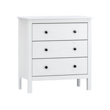 Chest of drawers Alexandra House Living White 76 x 81 x 39 cm 3 drawers-0