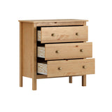 Chest of drawers Alexandra House Living Oak 76 x 81 x 39 cm 3 drawers-4