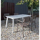 Table Resol Dessa Brown polypropylene 90 x 160 x 74 cm-3