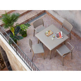 Table Resol Dessa Beige polypropylene 90 x 90 x 72 cm-6