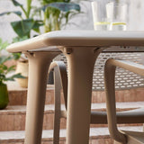 Table Resol Dessa Beige polypropylene 90 x 90 x 72 cm-4