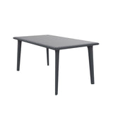 Table Resol Dessa Dark grey polypropylene 90 x 160 x 74 cm-0