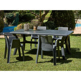 Table Garbar Anthracite polypropylene 90 x 74 x 180 cm Rectangular-2