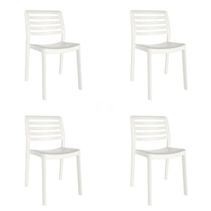 Garden chair Garbar Wind White polypropylene 50 x 78 x 54 cm 50 x 54 x 78 cm 4 Units (4 Pieces)-0