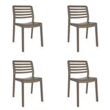 Garden chair Garbar Wind Brown Chocolate polypropylene 50 x 78 x 54 cm 50 x 54 x 78 cm 4 Units (4 Pieces)-0