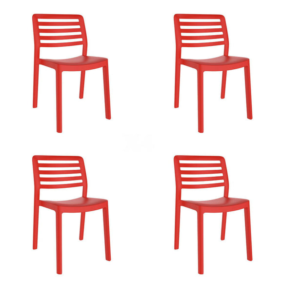 Garden chair Garbar Wind Red polypropylene 50 x 78 x 54 cm (4 Units)-0