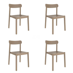 Garden chair Garbar Elba Beige Sand polypropylene 50 x 53 x 80 cm 4 Units (4 Pieces)-0