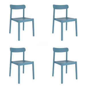 Garden chair Garbar Elba Blue polypropylene 50 x 53 x 80 cm 4 Units (4 Pieces)-0