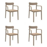 Garden chair Garbar Elba Beige polypropylene 56 x 80 x 53 cm (4 Units)-0