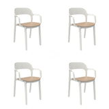 Garden chair Garbar Ona White Beige Sand polypropylene 56 x 79 x 52 cm 56 x 52 x 79 cm 4 Units (4 Pieces)-0