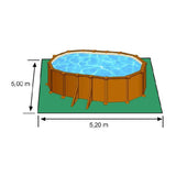 Detachable Pool Gre Pacific KIT500W Oval Wood 500 x 300 x 120 cm-1