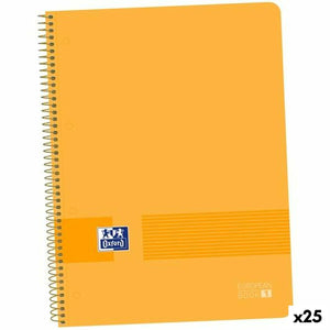 Notebook Oxford EUROPEANBOOK 1 Peach A4+ 80 Sheets 5 Pieces (25 Units)-0