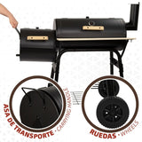 Coal Barbecue with Wheels Aktive Steel Plastic Enamelled Metal 106 x 106 x 61 cm Black-2