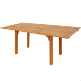 Expandable table Aktive Acacia 200 x 74 x 100 cm-0