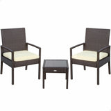 Table Set with 2 Armchairs Aktive 54,5 x 56 x 79 cm-0