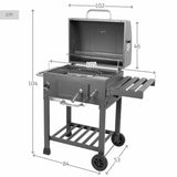 Coal Barbecue with Cover and Wheels Aktive 102 x 65 x 104 cm-3
