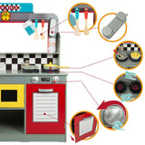 Toy kitchen Play & Learn Retro 90 x 104 x 58 cm-2