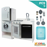 Toy kitchen Woomax Wood 9 Pieces 105 x 30 x 95 cm-2