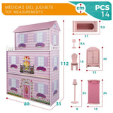 Doll's House Play & Learn 14 Pieces 80 x 112 x 31 cm-1