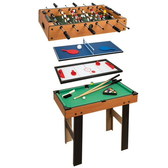 Multi-game Table Colorbaby 4-in-1 87 x 73 x 43 cm-0