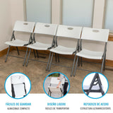 Folding Chair Lifetime 4 Units 50 x 82,5 x 58 cm-4
