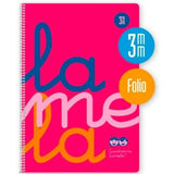 Notebook Lamela Cuadrovía Pink Fluorescent Din A4 80 Sheets 21,5 x 31,5 cm 5 Pieces (25 Units)-1