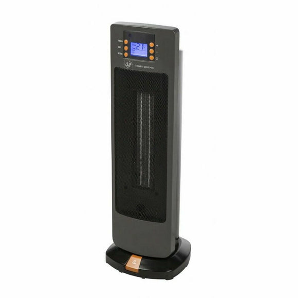 Electric Ceramic Heater S&P TOWER- 2000 PTC 2000 W Black-0