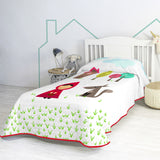 Bedspread (quilt) HappyFriday Mr Fox Multicolour 180 x 260 cm Little Red Riding Hood-4