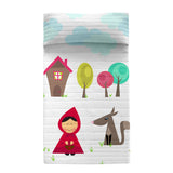 Bedspread (quilt) HappyFriday Mr Fox Multicolour 180 x 260 cm Little Red Riding Hood-0