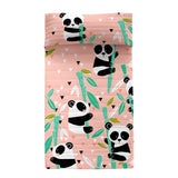 Bedspread (quilt) HappyFriday Moshi Moshi Pink 180 x 260 cm Panda bear-0