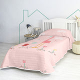 Bedspread (quilt) HappyFriday Moshi Moshi Multicolour 180 x 260 cm Pink flamingo-4