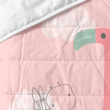 Bedspread (quilt) HappyFriday Moshi Moshi Multicolour 180 x 260 cm Pink flamingo-3