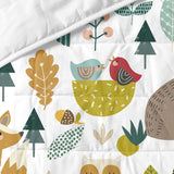 Bedspread (quilt) HappyFriday Moshi Moshi Multicolour 180 x 260 cm Forest-3