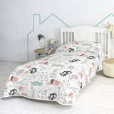 Bedspread (quilt) HappyFriday Moshi Moshi Multicolour 180 x 260 cm animals-4